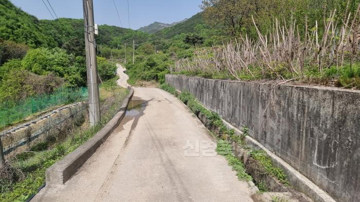 [크기변환]갈항사지 삼층석탑 김천으로 이전 박차!-건설도시과(사진2, 갈항사 진입로 2구간).jpg