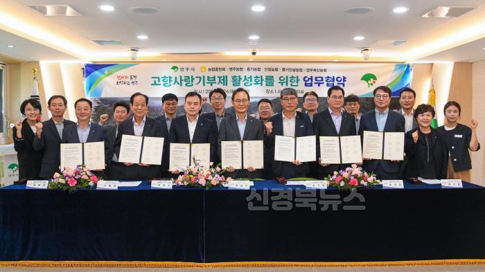 [크기변환]영주-1-2 영주시- 지역농·축협 고향사랑기부제 활성화를 위한 업무협약 기념촬영.jpg