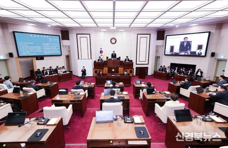 제291회 구미시의회 임시회 전경