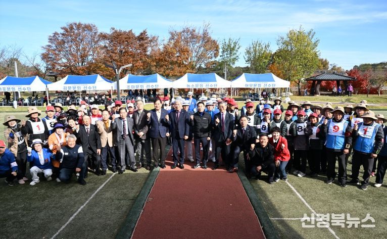 건강 100세의 초석을 다지다! 노인회장기 게이트볼대회 열어!