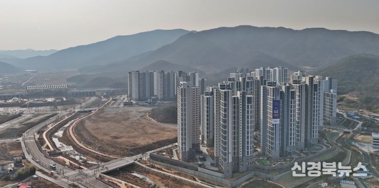 KTX 경주역 일대 역세권 지구 전경 및 사업 조감도