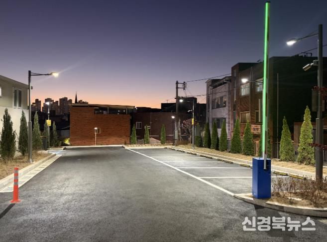 대구 서구,‘열차촌 공영주차장’ 야간 경관(후)