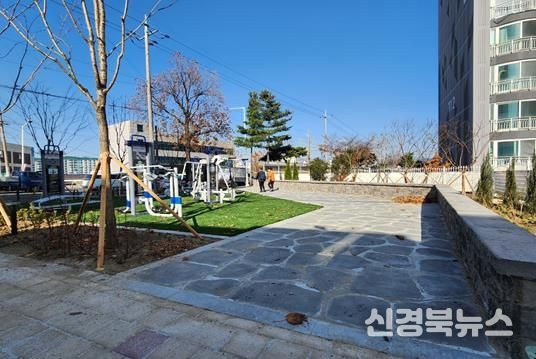 최근 효목동 337번지에 효목동 쉼터공원 조성사업을 완료했다.