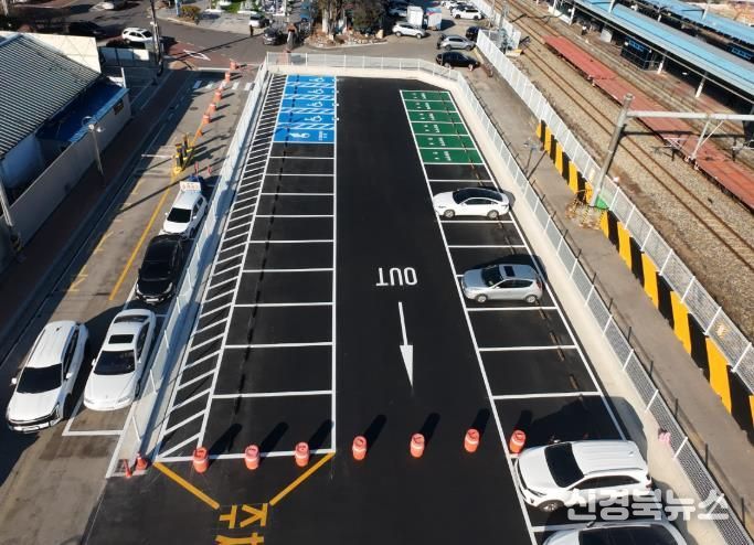 주차장확장준공(드론촬영).
