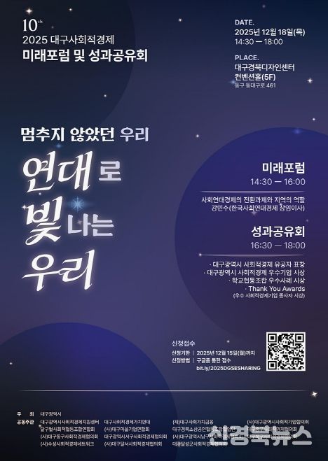 2025년 대구사회적경제 성과공유회 포스터