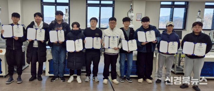 영천 한국폴리텍대학 로봇캠퍼스, 두산로봇 인증교육과정 성료