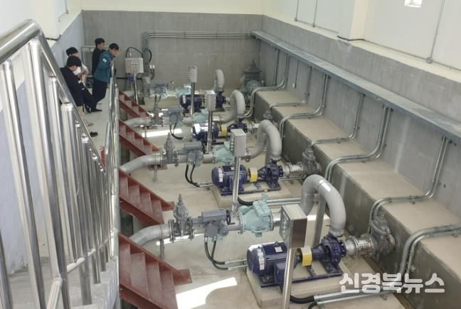 고평가압장 시설 내부