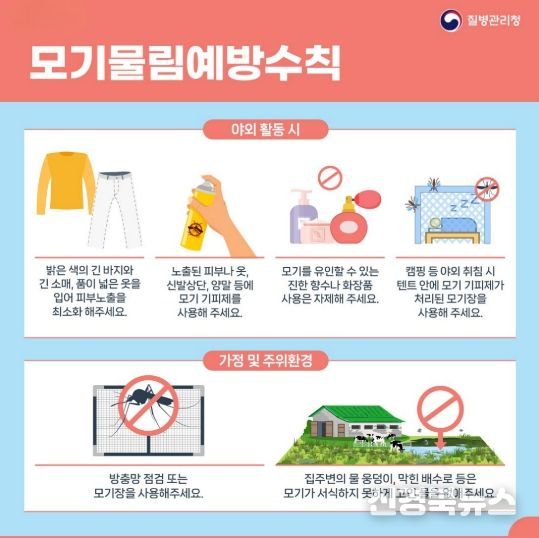 “윙~ 모기 활동 시작됐다” 전국 일본뇌염주의보 발령(일본뇌염 예방 포스터)